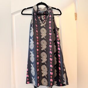 SUNNER FLORAL SLEEVELESS DRESS
